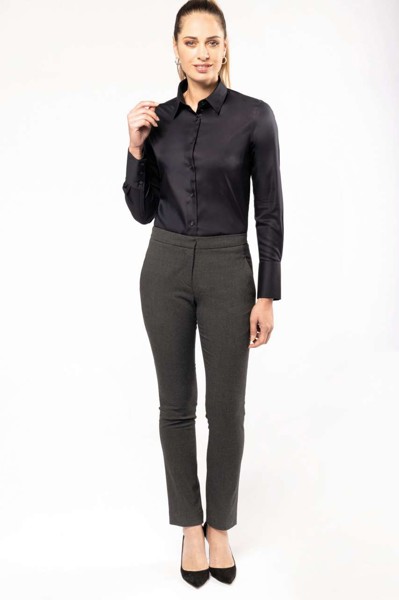Ladies' Long-Sleeved Non-Iron Shirt - White / XL