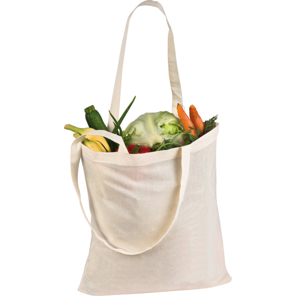 GIOVANNI Sacoşă de cumpărături cu mânere lungi, 140 g/m² - White