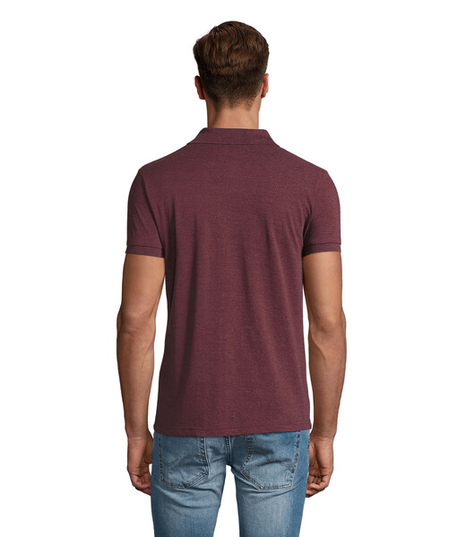 Polo PERFECT MEN 180g - Heather OxbloodXXL