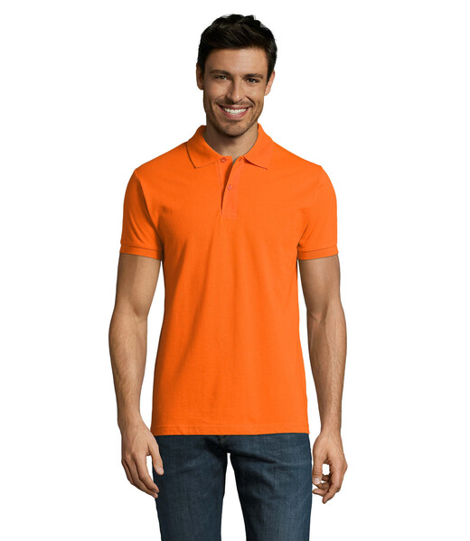 PERFECT MEN Polo homen 180g - LaranjaL