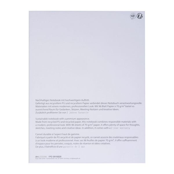 MoLu A5 Notebook São José - Dark Grey