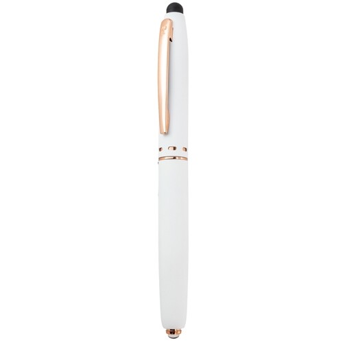 STYLO MÉDICAL ROLLER AVEC LAMPE TORCHE PIERRE DELONE “ENT” - Blanc