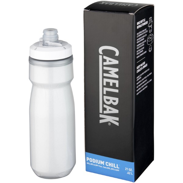 Podium Chill 620 ml sport bottle - White