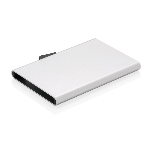 C-Secure aluminium RFID card holder - Silver