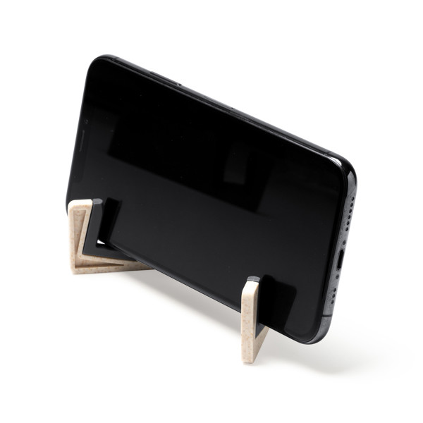 Soporte para móvil plegable personalizado de fibra de trigo con base antideslizante