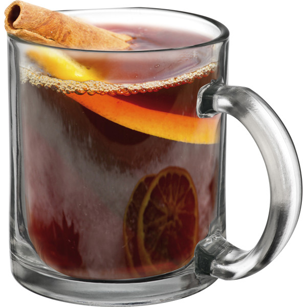 Coffee mug made of glass MATHILDE - Transparent
