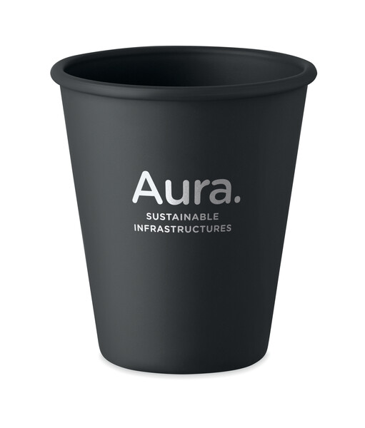 Reusable PLA single wall cup Cupful - Black
