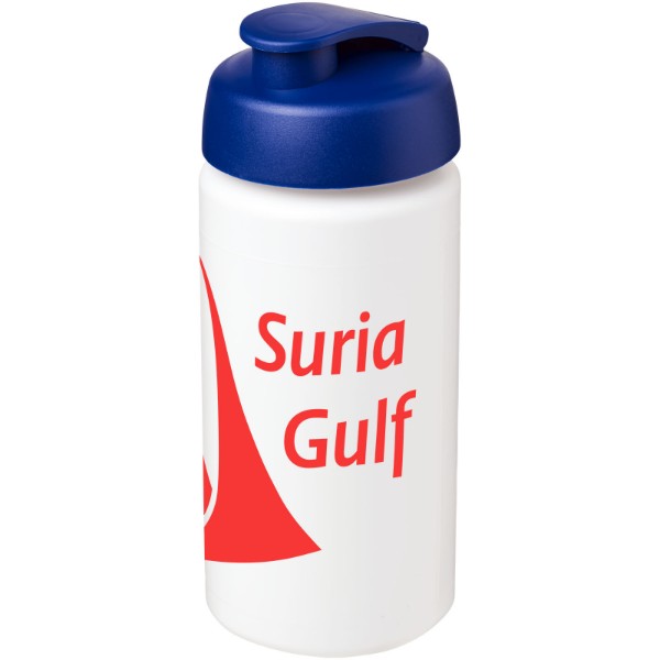 Bouteille de sport Baseline® Plus Grip 500ml - Blanc / Bleu