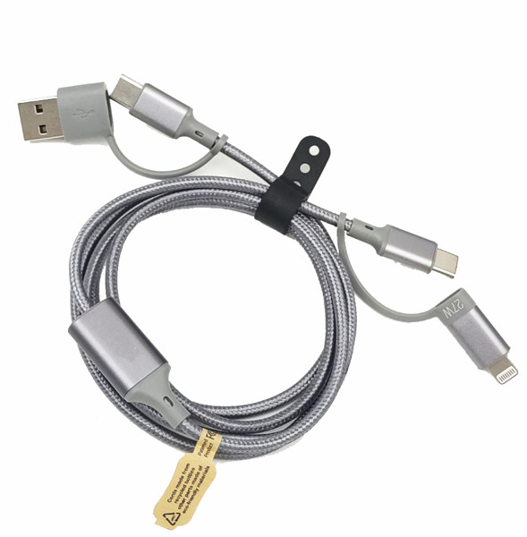 RPET fast charging cable UC066 - SILVER