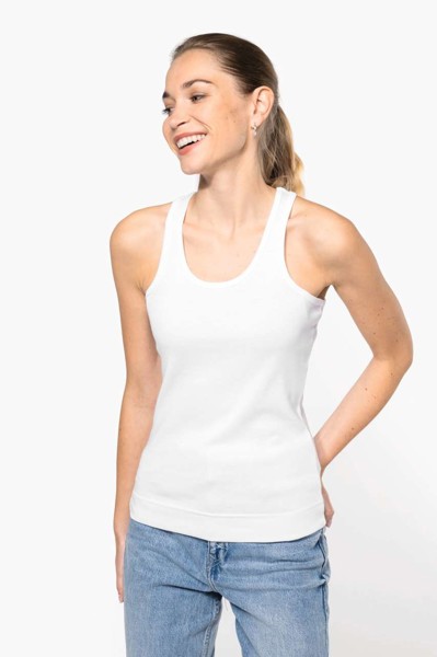 Angelina - Ladies' Vest - White / M
