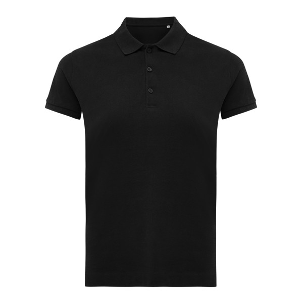 Dámské polo tričko IQONIQ Yosemite z recykl. bavlny - Černá / XS