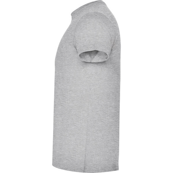T-Shirt de Algodão Cor - Cinzento 