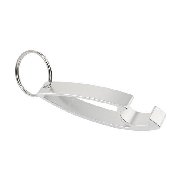 Bottle Opener Keyring Ellopi - Silver