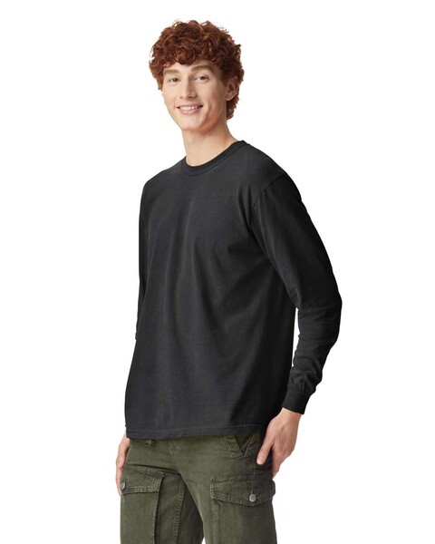 Heavy Weight Adult Long Sleeve T-Shirt - Black / XL