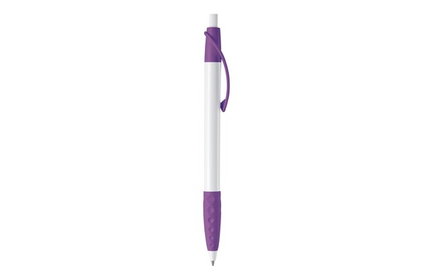 Cosmo ball pen rubber grip HC - White / Purple