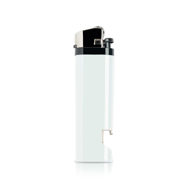 Briquet Jetable Avec Décapsuleur - Blanche