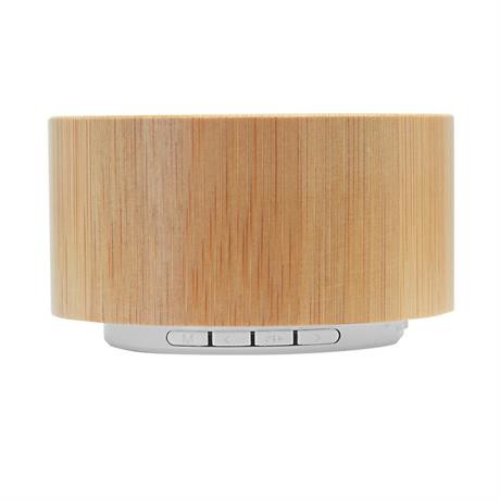 Personalised Bluetooth speaker bamboo and ABS round 3W with hands-free function