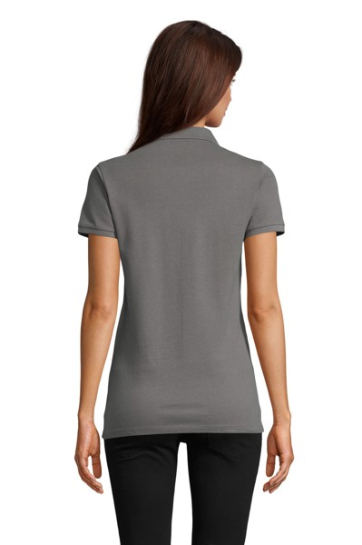 POLO PIQUÉ COM CARCELA OCULTA PARA SENHORA - NEOBLU OWEN WOMEN - Cinzento claro 