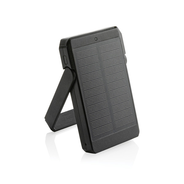 Skywave RCS solarna powerbank 5000 mAh s bežičnim punjenjem 10W od reciklirane plastike