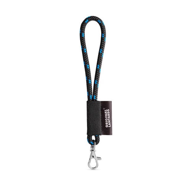 75092. Lanyard Nautic Short Set. Standardní modely - Černá / Královská Modrá