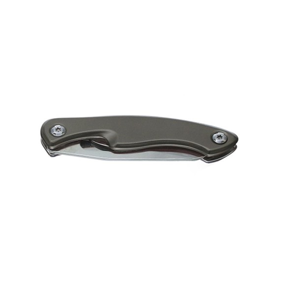 COUTEAU PLIABLE MANCHE ALU LAME INOX - Gris