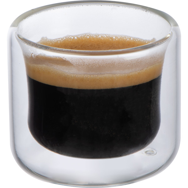 Double-walled espresso cup 50ml ALEKSANDER - Transparent