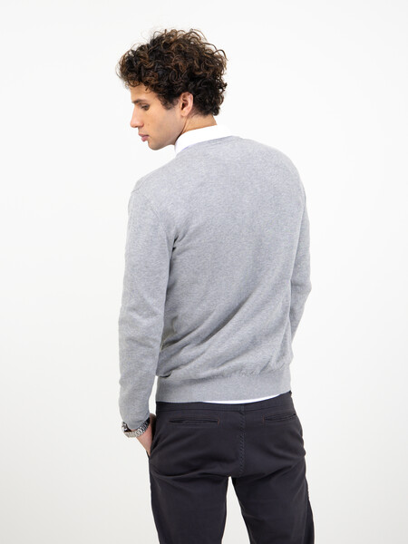 Ashland V-Neck Grey Melange 3XL