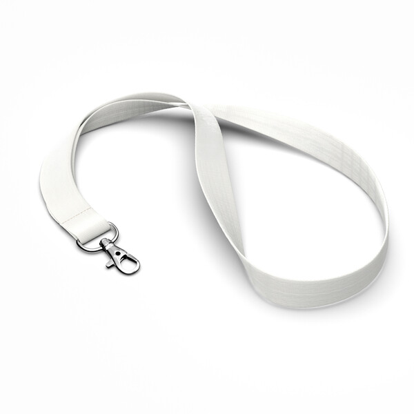 Bamboo screenprint lanyard - 20mm width / Metal carabiner
