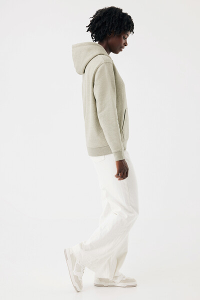 IQONIQ Joshua recycled cotton hoodie - Light Heather Green / XXS