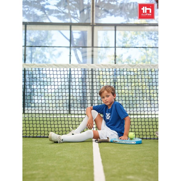 THC RUN KIDS WH. Mid-calf sports sock for children - White / 35
