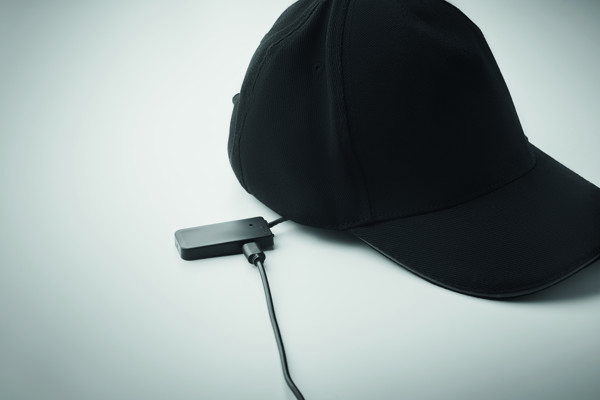 Casquette en coton LED à 5 pans Luzcap