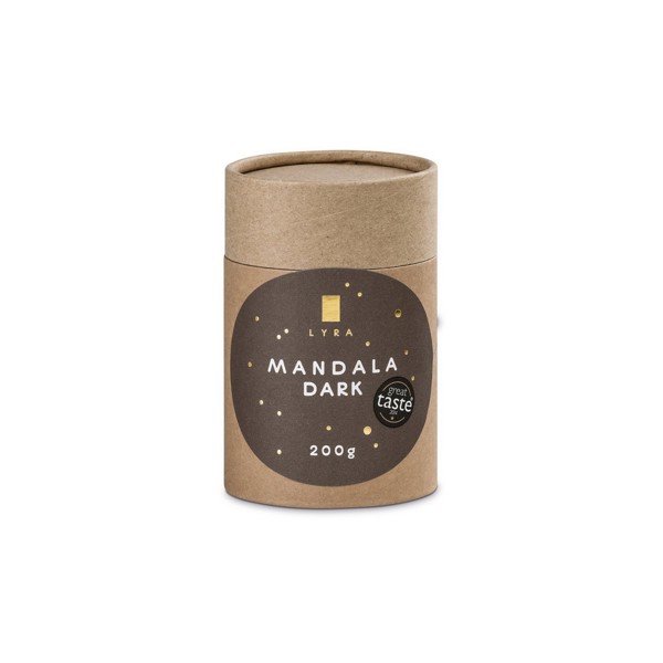 MANDALA CHOCO. Ručně vyráběná čokoláda 200 g - Tmavě Hnědá