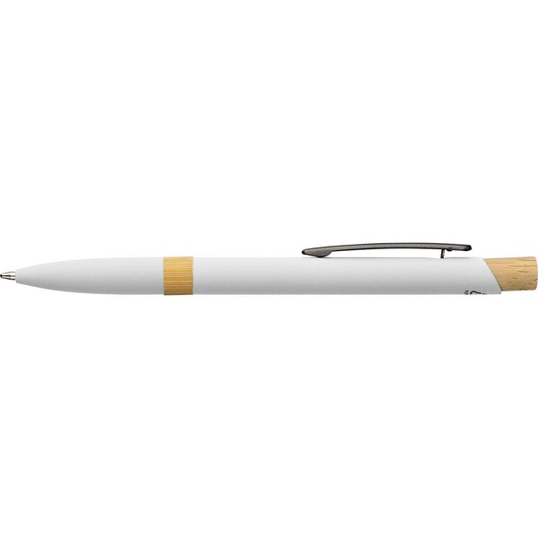 Gerecyclede aluminium balpen Calandra - wit