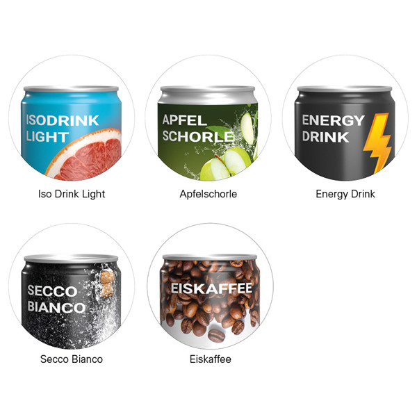 Beverage can 250 ml Isodrink Light, sleeve foil white | 1 can isotonic soft drink , 250 ml