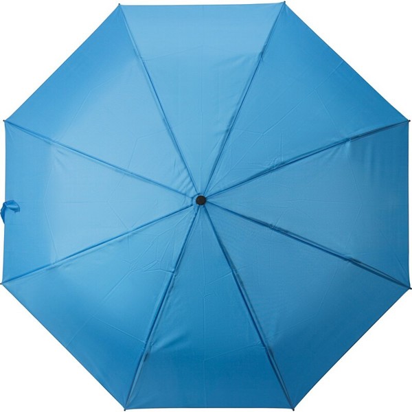 RPET manual umbrella, foldable - blue