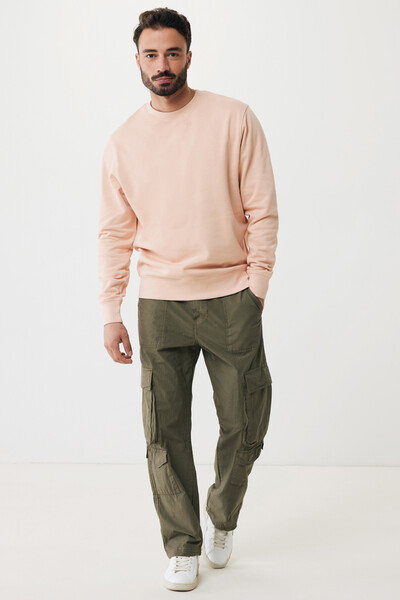Lehká mikina IQONIQ Etosha z recykl. bavlny - Peach Perfect / 2XL