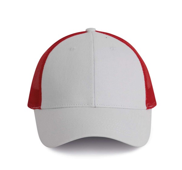 Trucker Cap - 6 Panels - White / White