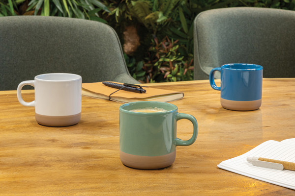 Mug 300ml en céramique émaillée - Bleu