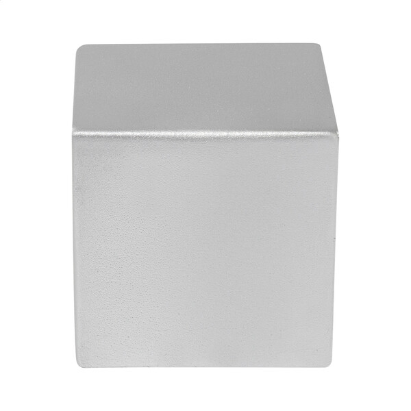 Metálfényű stresszlabda Cubix Shine - Ezüst