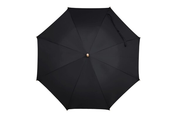 Stick umbrella 25” R-PET straight handle auto open - Black