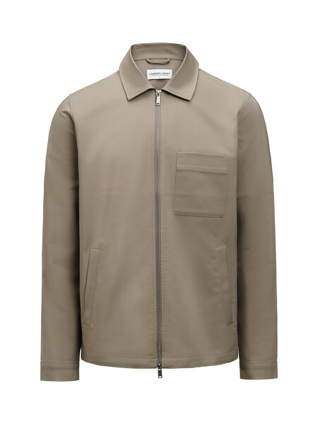 Modern Zip Overshirt Walnut XS