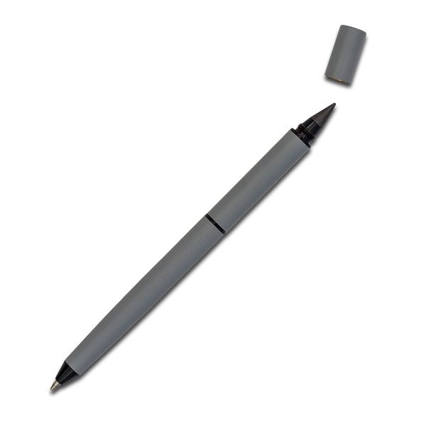 Duet 2in1 pen long-life pencil in a box - Grey