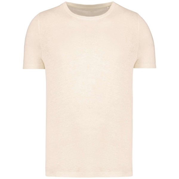 Men's Linen T-Shirt - Ivory / M