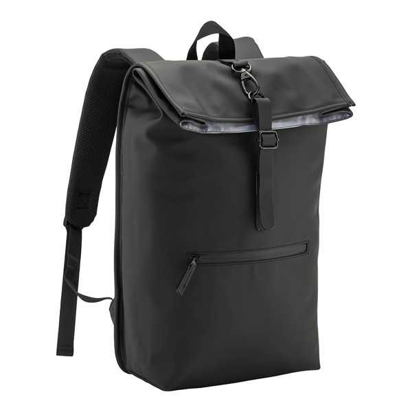 Ανακυκλωμένο αδιάβροχο μαλακό σακίδιο Pu (15") - Black