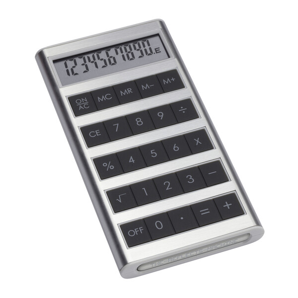 Calculatrice solaire MACHINE - blanc