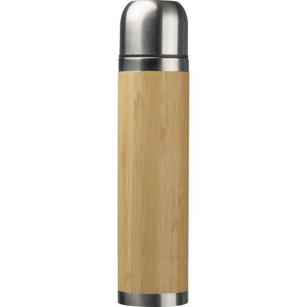 TIFFANY Termoska s bambusovým povrchom 450 ml - Beige