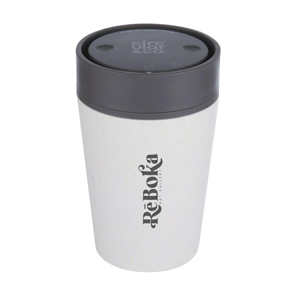 Circular&Co Recycled Coffee Cup 227 ml - white/black