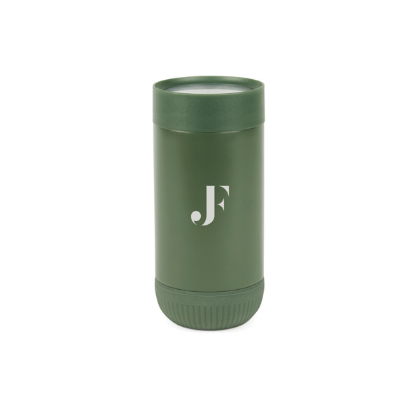 Termohrnek s push zavíráním VINGA Erie z RCS recyk. SS 350ml - Zelená / Zelená