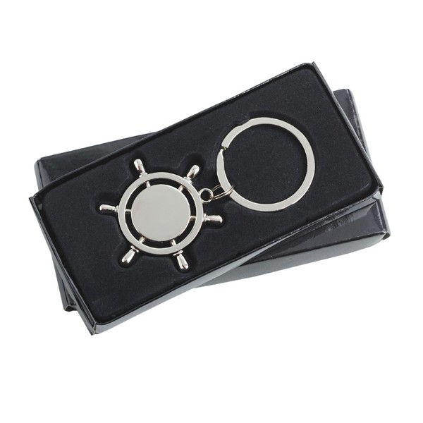 Steering Wheel metal keyring