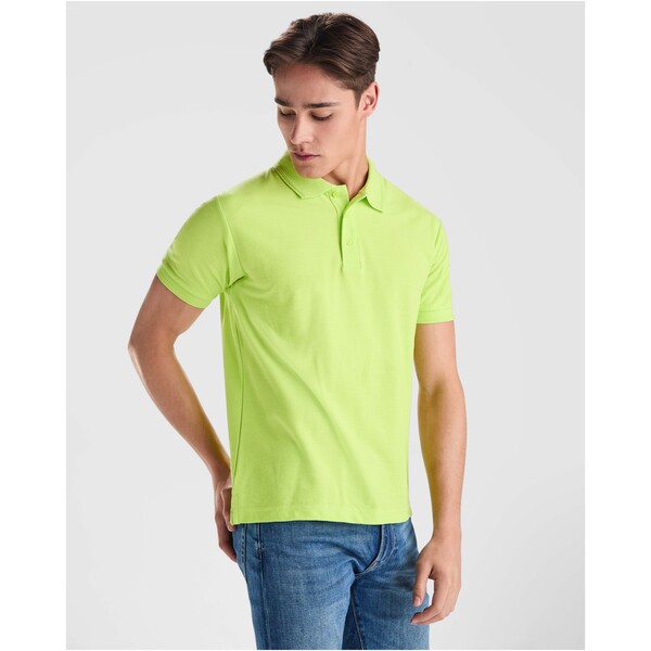 Polo da uomo a maniche corte da 220 g/m² Pegaso Premium - Verde bottiglia / 4XL